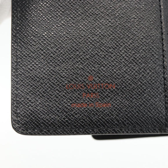 LOUIS VUITTON Epi Agenda PM Day Planner Cover Black R20092 LV Auth BA11329