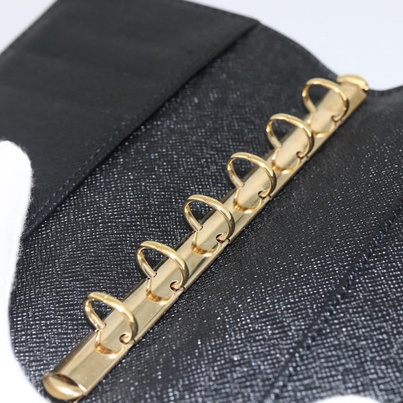 LOUIS VUITTON Epi Agenda PM Day Planner Cover Black R20092 LV Auth BA11329