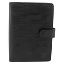 LOUIS VUITTON Epi Agenda PM Day Planner Cover Black R20092 LV Auth BA11329-13