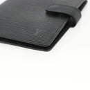 LOUIS VUITTON Epi Agenda PM Day Planner Cover Black R20092 LV Auth BA11329-7