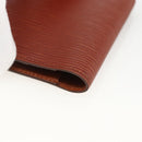 LOUIS VUITTON Epi Agenda Mini Day Planner Cover Brown LV Auth BA11330-10