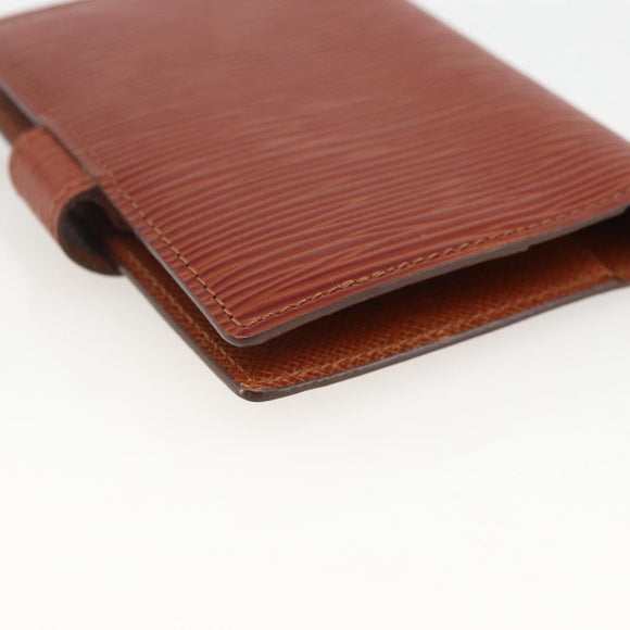 LOUIS VUITTON Epi Agenda Mini Day Planner Cover Brown LV Auth BA11330