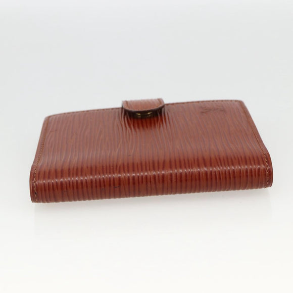 LOUIS VUITTON Epi Agenda Mini Day Planner Cover Brown LV Auth BA11330