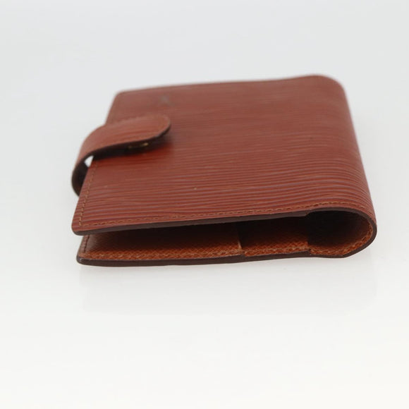 LOUIS VUITTON Epi Agenda Mini Day Planner Cover Brown LV Auth BA11330