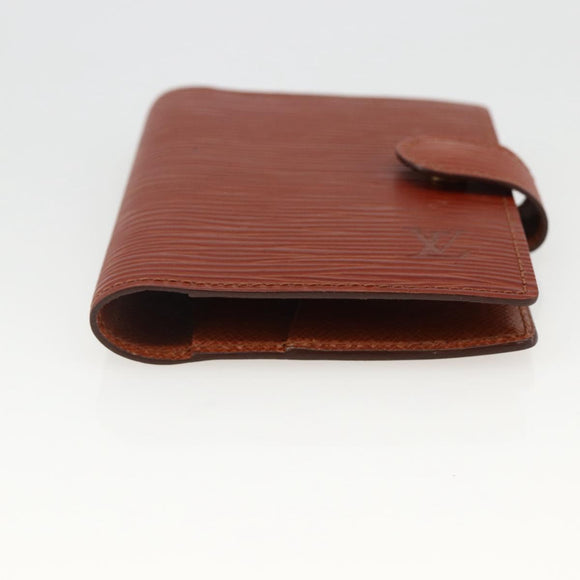 LOUIS VUITTON Epi Agenda Mini Day Planner Cover Brown LV Auth BA11330