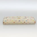 LOUIS VUITTON Multicolor Portefeuille Sarah Wallet White M93532 LV Auth BA11332-5