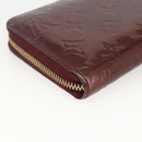 LOUIS VUITTON Monogram Vernis Zippy Long Wallet Rouge Favist M91536 Auth BA11335-16