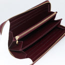 LOUIS VUITTON Monogram Vernis Zippy Long Wallet Rouge Favist M91536 Auth BA11335-9