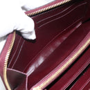 LOUIS VUITTON Monogram Vernis Zippy Long Wallet Rouge Favist M91536 Auth BA11335-18