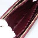 LOUIS VUITTON Monogram Vernis Zippy Long Wallet Rouge Favist M91536 Auth BA11335-20