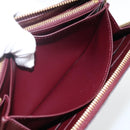LOUIS VUITTON Monogram Vernis Zippy Long Wallet Rouge Favist M91536 Auth BA11335-21