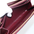 LOUIS VUITTON Monogram Vernis Zippy Long Wallet Rouge Favist M91536 Auth BA11335-22