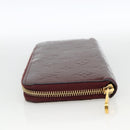 LOUIS VUITTON Monogram Vernis Zippy Long Wallet Rouge Favist M91536 Auth BA11335-3