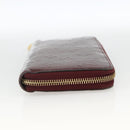 LOUIS VUITTON Monogram Vernis Zippy Long Wallet Rouge Favist M91536 Auth BA11335-4