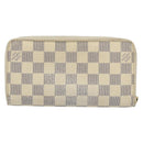 LOUIS VUITTON Damier Azur Zippy Wallet Long Wallet N60019 LV Auth BA11336-2
