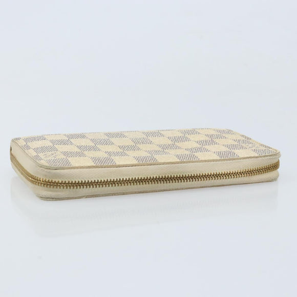 LOUIS VUITTON Damier Azur Zippy Wallet Long Wallet N60019 LV Auth BA11336
