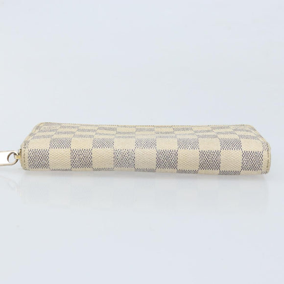 LOUIS VUITTON Damier Azur Zippy Wallet Long Wallet N60019 LV Auth BA11336
