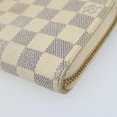 LOUIS VUITTON Damier Azur Zippy Wallet Long Wallet N60019 LV Auth BA11336-7