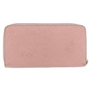 LOUIS VUITTON Monogram Empreinte Zippy Wallet Wallet Pink M64090 LV Auth BA11337-2