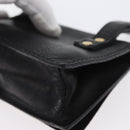 Gianni Versace Belt Pouch Leather Black Gold Auth BA11338-16