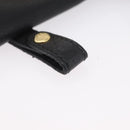 Gianni Versace Belt Pouch Leather Black Gold Auth BA11338-7