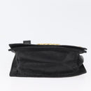 Gianni Versace Belt Pouch Leather Black Gold Auth BA11338-5