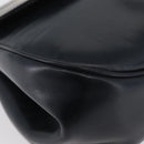 LOEWE Hand Bag Leather Navy Gold Auth BA11340-9