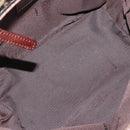 FENDI Zucca Canvas Hand Bag Brown Black Auth BA11341-11