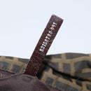 FENDI Zucca Canvas Hand Bag Brown Black Auth BA11341-12