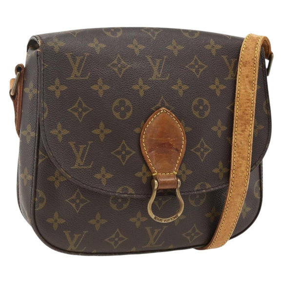 LOUIS VUITTON Monogram Saint Cloud GM Umhängetasche M51242 LV Auth BA11343