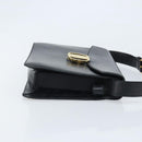 Salvatore Ferragamo Vala Shoulder Bag Leather Black Gold Auth BA11344-3