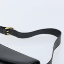 Salvatore Ferragamo Vala Shoulder Bag Leather Black Gold Auth BA11344-8