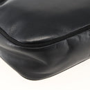 Salvatore Ferragamo Vala Shoulder Bag Leather Black Gold Auth BA11345-16