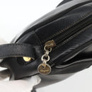 Salvatore Ferragamo Vala Shoulder Bag Leather Black Gold Auth BA11345-10