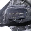 Salvatore Ferragamo Vala Shoulder Bag Leather Black Gold Auth BA11345-12