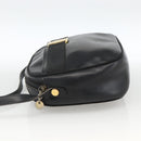 Salvatore Ferragamo Vala Shoulder Bag Leather Black Gold Auth BA11345-3