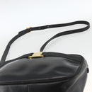 Salvatore Ferragamo Vala Shoulder Bag Leather Black Gold Auth BA11345-8