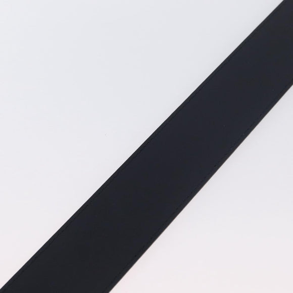 GUCCI Belt Leather 39.4"" Outlet Navy Silver 449716 Auth BA11347V