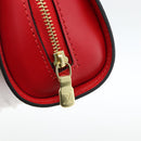 LOUIS VUITTON Epi Dauphine PM Pouch Castilian Red M48447 LV Auth BA11348-8