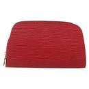 LOUIS VUITTON Epi Dauphine PM Pouch Castilian Red M48447 LV Auth BA11348-13