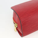 LOUIS VUITTON Epi Dauphine PM Pouch Castilian Red M48447 LV Auth BA11348-14