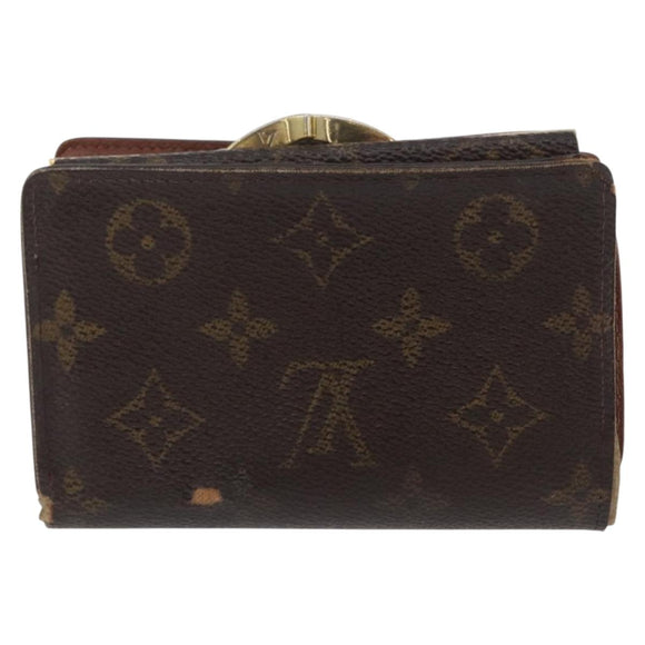 LOUIS VUITTON Monogram Portemonnee Set van 2 LV Auth BA11350