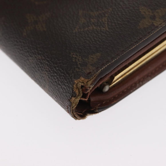 LOUIS VUITTON Monogram Portemonnee Set van 2 LV Auth BA11350