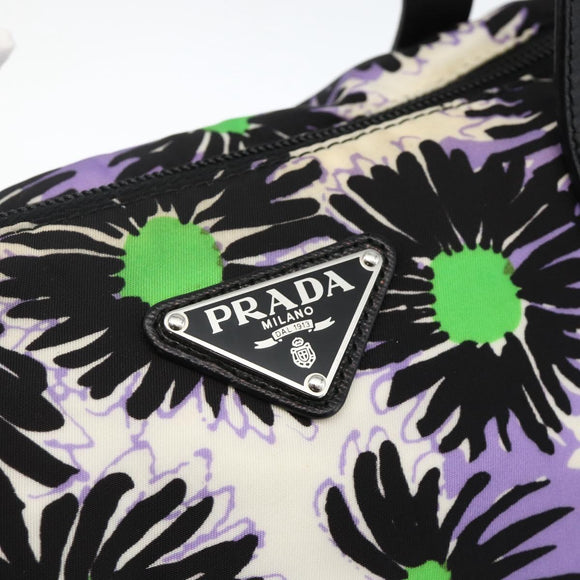 PRADA Tragetasche Nylon 2way Mehrfarbig Silber Auth BA11353A
