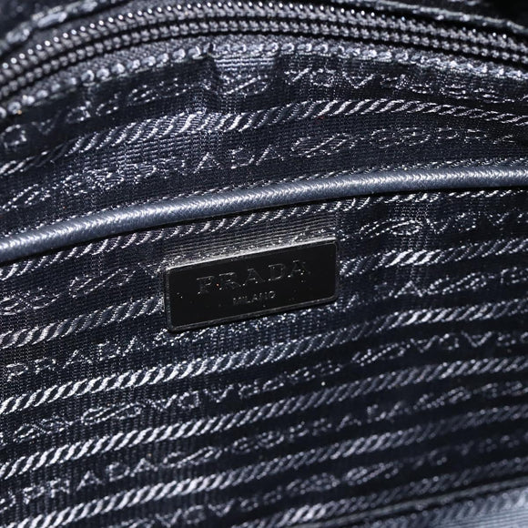 PRADA Tragetasche Nylon 2way Mehrfarbig Silber Auth BA11353A