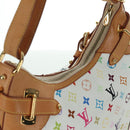 LOUIS VUITTON Monogram Multicolor Greta Hand Bag White M40195 LV Auth BA11354V-7