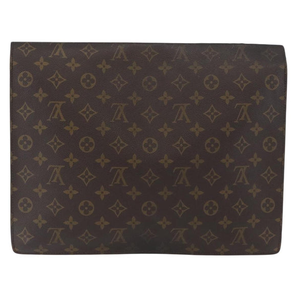 LOUIS VUITTON Monogram Porte Documents Senatur Briefcase M53335 LV Auth BA11356