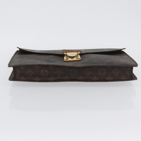LOUIS VUITTON Monogram Porte Documents Senatur Briefcase M53335 LV Auth BA11356
