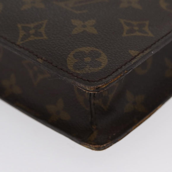 LOUIS VUITTON Monogram Porte Documents Senatur Briefcase M53335 LV Auth BA11356