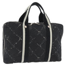 CHANEL New Travel Line Handtasche Nylon Schwarz CC Auth BA11357-1